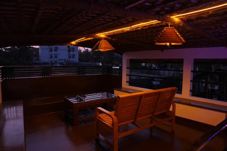 Deck at night